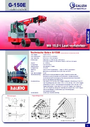 Industriële mobiele kranen Galizia G 150