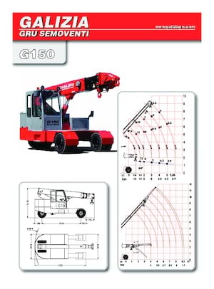 Industriële mobiele kranen Galizia G 150