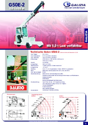 Industriële mobiele kranen Galizia G 50 E 2