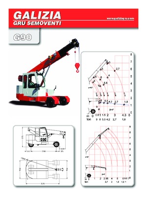 Industriële mobiele kranen Galizia G 90