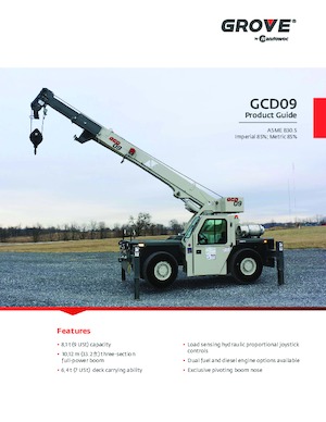 Industriële mobiele kranen Grove GCD09