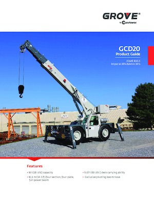 Industriële mobiele kranen Grove GCD20