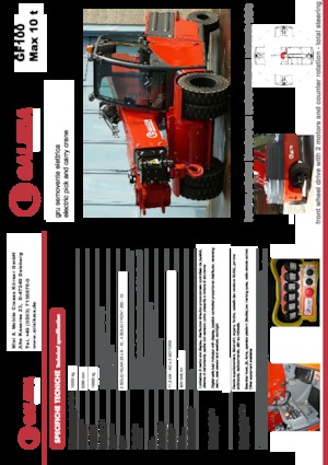 Industriële mobiele kranen Galizia GF 100