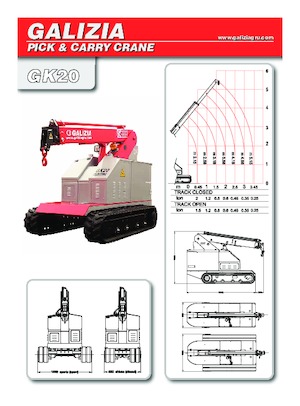 Industriële mobiele kranen Galizia GK 20 E