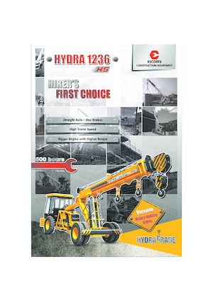 Industriële mobiele kranen Escorts Hydra 1236