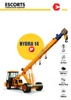 Industriële mobiele kranen Escorts Hydra 14 3P