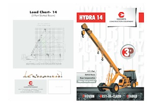 Industriële mobiele kranen Escorts Hydra 14