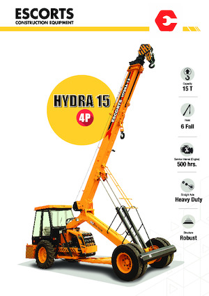 Industriële mobiele kranen Escorts Hydra 15 4P