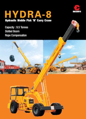 Industriële mobiele kranen Escorts Hydra 8