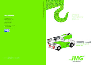 Industriële mobiele kranen JMG MC 100RE