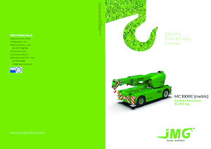 Industriële mobiele kranen JMG MC 100RE
