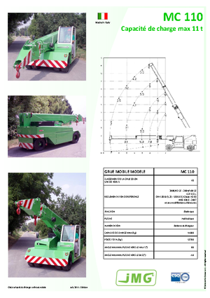 Industriële mobiele kranen JMG MC 110