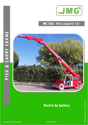 Industriële mobiele kranen JMG MC 160