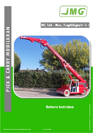 Industriële mobiele kranen JMG MC 160
