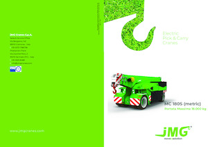 Industriële mobiele kranen JMG MC 180S