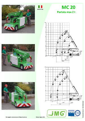 Industriële mobiele kranen JMG MC 20