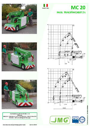 Industriële mobiele kranen JMG MC 20