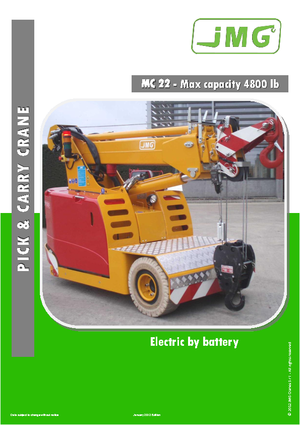 Industriële mobiele kranen JMG MC 22