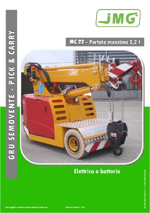 Industriële mobiele kranen JMG MC 22