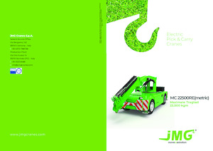 Industriële mobiele kranen JMG MC 22500RE