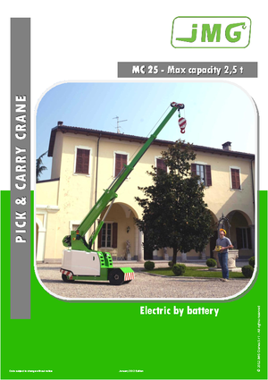 Industriële mobiele kranen JMG MC 25
