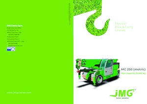 Industriële mobiele kranen JMG MC 250