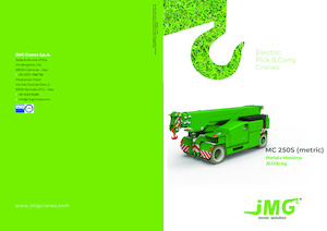 Industriële mobiele kranen JMG MC 250S