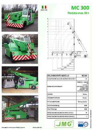 Industriële mobiele kranen JMG MC 300