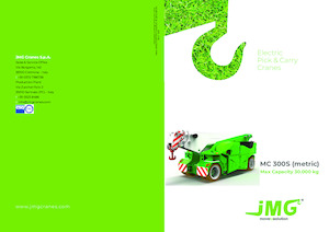 Industriële mobiele kranen JMG MC 300S 