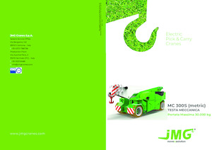 Industriële mobiele kranen JMG MC 300S 