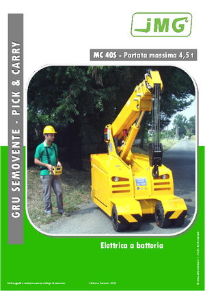 Industriële mobiele kranen JMG MC 40 S
