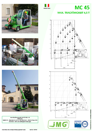 Industriële mobiele kranen JMG MC 45
