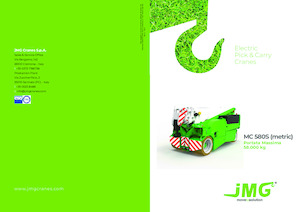 Industriële mobiele kranen JMG MC 580S