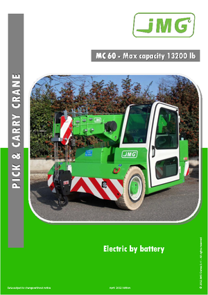 Industriële mobiele kranen JMG MC 60
