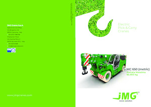 Industriële mobiele kranen JMG MC 650