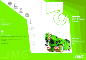 Industriële mobiele kranen JMG MC 650S