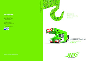 Industriële mobiele kranen JMG MC 700MT