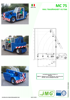 Industriële mobiele kranen JMG MC 75