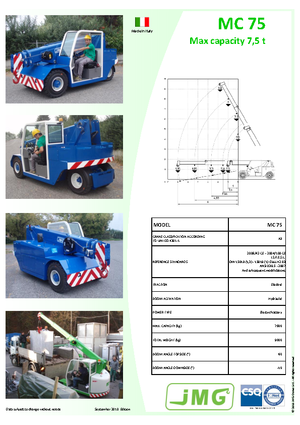 Industriële mobiele kranen JMG MC 75