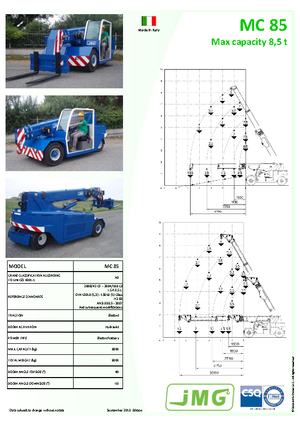 Industriële mobiele kranen JMG MC 85