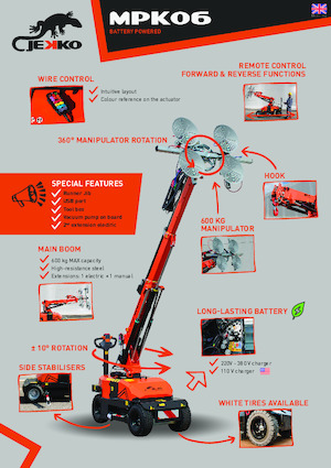 Industriële mobiele kranen Jekko MPK06V
