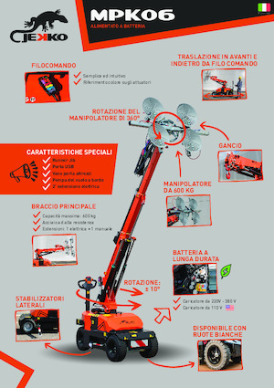 Industriële mobiele kranen Jekko MPK06V