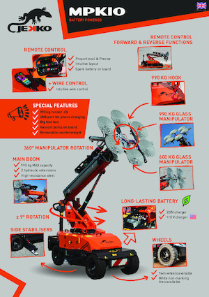 Industriële mobiele kranen Jekko MPK10