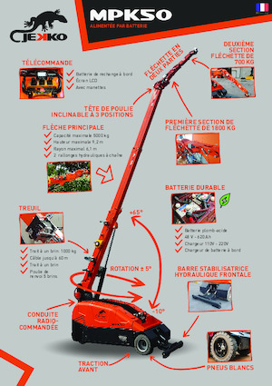 Industriële mobiele kranen Jekko MPK50