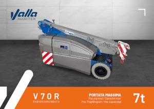 Industriële mobiele kranen Valla V70R