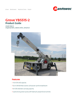 Industriële mobiele kranen Grove YB5515-2
