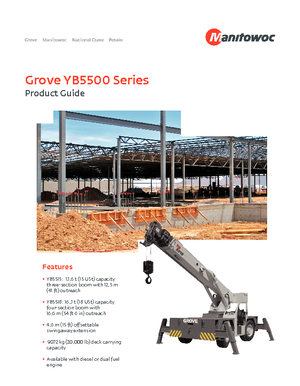 Industriële mobiele kranen Grove YB 5515