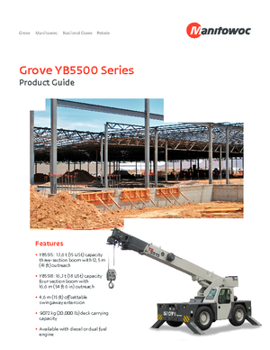 Industriële mobiele kranen Grove YB 5518