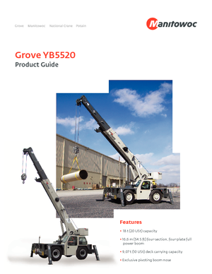 Industriële mobiele kranen Grove YB5520