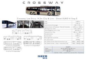 Intercity bussen Iveco Crossway LE Line 14,5m 